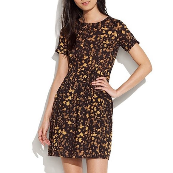Broadway & Broome Spot Shadow Songbird Cheetah Mini Dress Mob Wife Maximalist-4 - Picture 1 of 16
